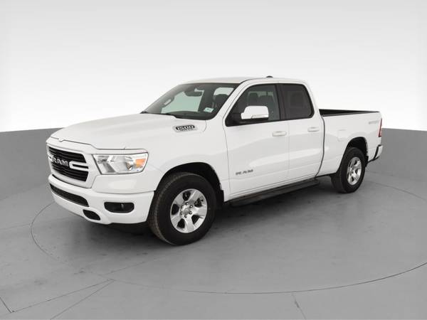 2020 Ram 1500 Quad Cab Big Horn Pickup 4D 6 1/3 ft pickup White - -... for sale in Palmdale, CA – photo 3