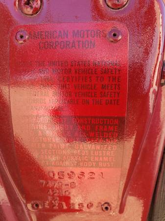 1974 AMC JAVELIN AMX 360 4V - cars & trucks - by owner - vehicle... for sale in Mohave Valley, AZ – photo 17