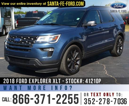 2018 FORD EXPLORER XLT Camera, Leather/Suede Seats, WiFi for sale in Alachua, FL – photo 3