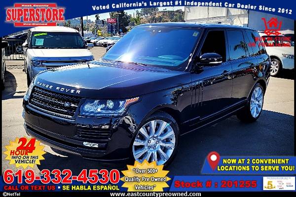 2017 LAND ROVER RANGE ROVER 5.0L V8 SUPERCHARGE-EZ FINANCING-LOW... for sale in El Cajon, CA – photo 4