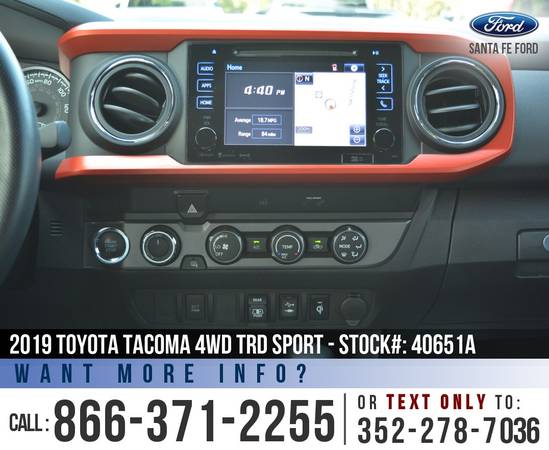‘19 Toyota Tacoma 4WD TRD Sport *** Backup Camera, Cruise, 4X4 *** -... for sale in Alachua, FL – photo 12