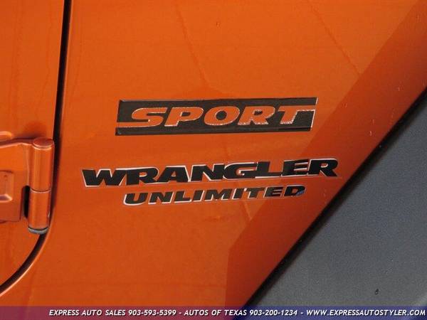 2010 Jeep Wrangler Unlimited Sport 4x4 Sport 4dr SUV - cars & trucks... for sale in Tyler, TX – photo 8