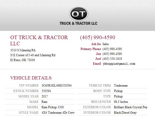 2017 Ram Ram Pickup 3500 Tradesman Pickup - cars & trucks - by... for sale in Oklahoma City, OK – photo 24