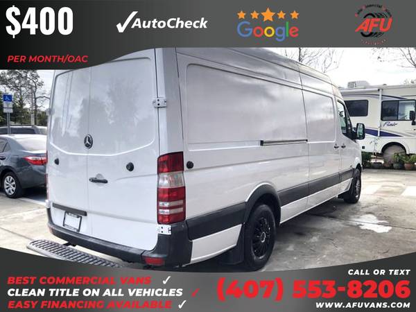 400/mo - 2012 Mercedes-Benz Sprinter 2500 Cargo Extended w/170 WB for sale in Kissimmee, FL – photo 5