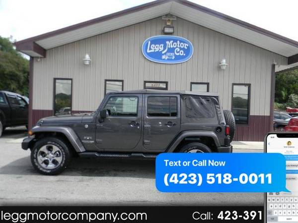 2018 Jeep Wrangler JK Unlimited Sahara 4WD - EZ FINANCING AVAILABLE! for sale in Piney Flats, TN