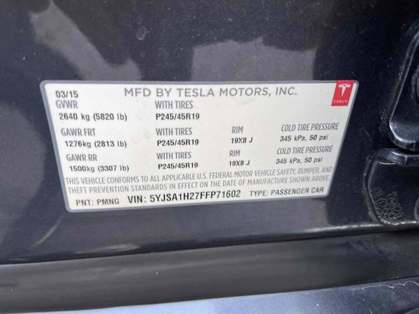 2015 Tesla Model S 85D FREE SUPERCHARGING AUTOPILOT TX CAR 61k AWD for sale in Walpole, RI – photo 15