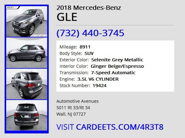 2018 Mercedes-Benz GLE, Selenite Grey Metallic for sale in Wall, NJ – photo 22