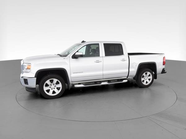 2015 GMC Sierra 1500 Crew Cab SLT Pickup 4D 5 3/4 ft pickup Silver -... for sale in Fresh Meadows, NY – photo 4