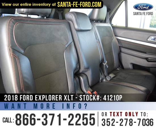 2018 FORD EXPLORER XLT Camera, Leather/Suede Seats, WiFi for sale in Alachua, FL – photo 18
