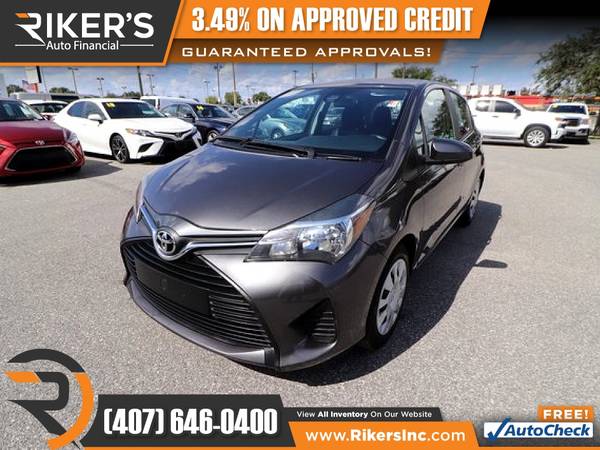 $137/mo - 2017 Toyota Yaris L - 100 Approved! - cars & trucks - by... for sale in Kissimmee, FL – photo 4
