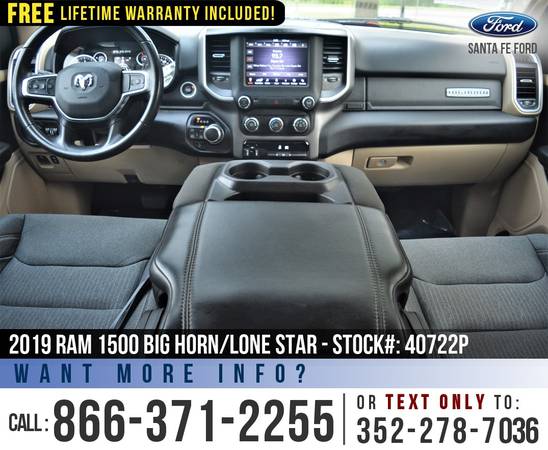 *** 2019 RAM 1500 BIG HORN/LONE STAR *** Bedliner - Push to Start -... for sale in Alachua, FL – photo 16