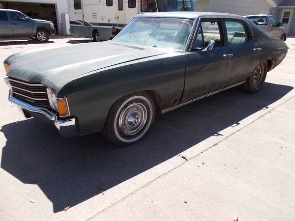 4DR. CHEVELLE/malibu 1972 - cars & trucks - by owner - vehicle... for sale in Aberdeen, NE – photo 2
