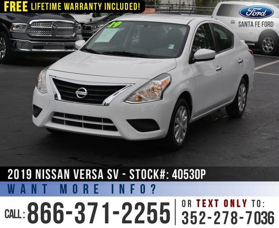 *** 2019 Nissan Versa Sedan SV *** Cruise Control - Camera -... for sale in Alachua, FL – photo 3