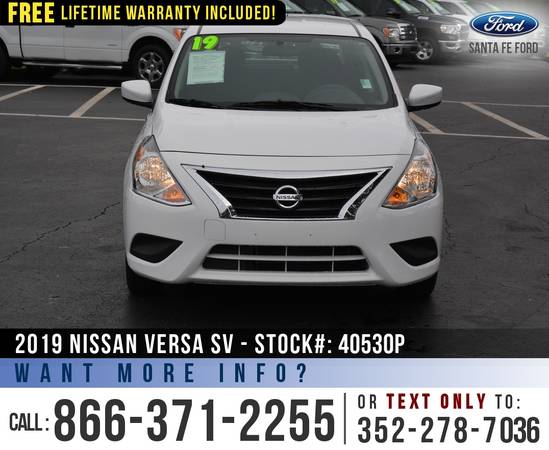 2019 Nissan Versa Sedan SV *** Keyless Entry, Camera, Touchscreen... for sale in Alachua, FL – photo 2