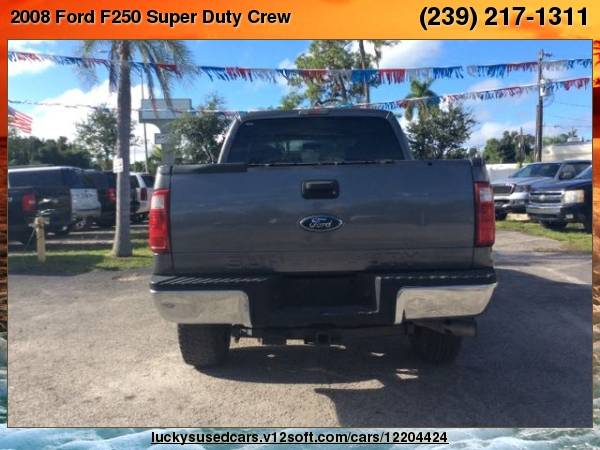 2008 Ford F250 Super Duty Crew Cab Lariat Pickup 4D 6 3/4 ft Lucky's... for sale in North Fort Myers, FL – photo 7