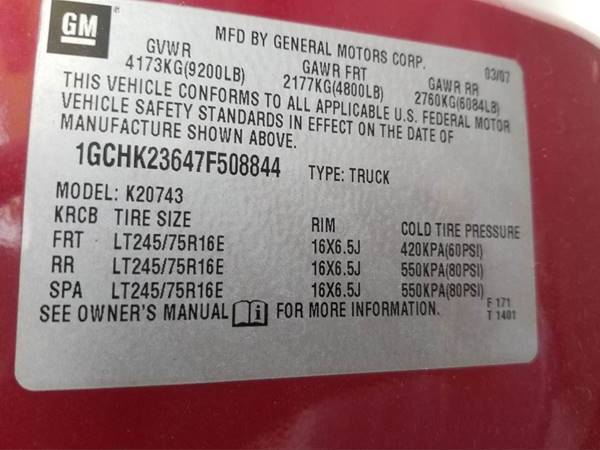 🚗 2007 CHEVROLET SILVERADO 2500HD “LT1” FOUR DOOR CREW CAB 4WD SB -... for sale in Milford, NY – photo 19