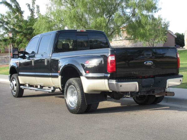 2008 FORD F350 LARIAT DIESEL CREW CAB 4X4 DUALLY W/ GOOSE NECK HITCH! for sale in El Paso, TX – photo 3