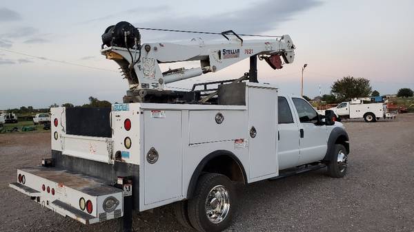 2011 Ford F-550 4wd Crew Cab 7500lb Crane 9ft Mechanics Service Bed 6. for sale in Little Rock, AR – photo 6