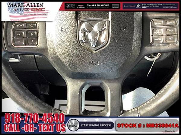 2016 RAM 1500 4WD Crew Cab 5 7 Ft Box Big Horn TRUCK - LOW DOWN! for sale in Tulsa, OK – photo 13