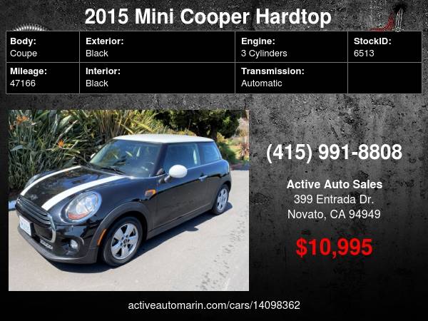 2015 MINI Cooper, Low Miles! Excellent Condition! SALE! - cars & for sale in Novato, CA – photo 18