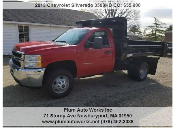2013 CHEVROLET SILVERADO 3500 HD 4X4 MASON DUMP BODY 1 OWNER - cars for sale in Other, NY