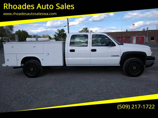 2006 Chevy K2500 HD - Crew Cab - 4x4 - Work Box - cars & for sale in Spokane Valley, WA