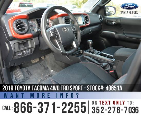 ‘19 Toyota Tacoma 4WD TRD Sport *** Backup Camera, Cruise, 4X4 *** -... for sale in Alachua, FL – photo 9