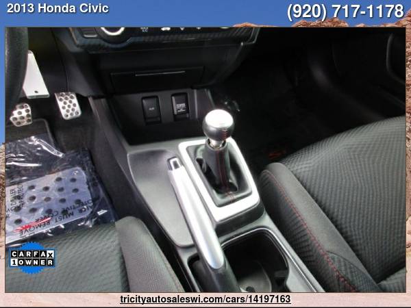2013 HONDA CIVIC SI 4DR SEDAN Family owned since 1971 - cars & for sale in MENASHA, WI – photo 15