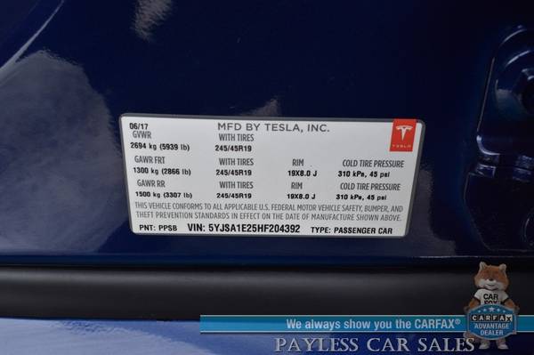 2017 Tesla Model S 100D/AWD/Dual Motor/Smart Air Suspension for sale in Anchorage, AK – photo 21