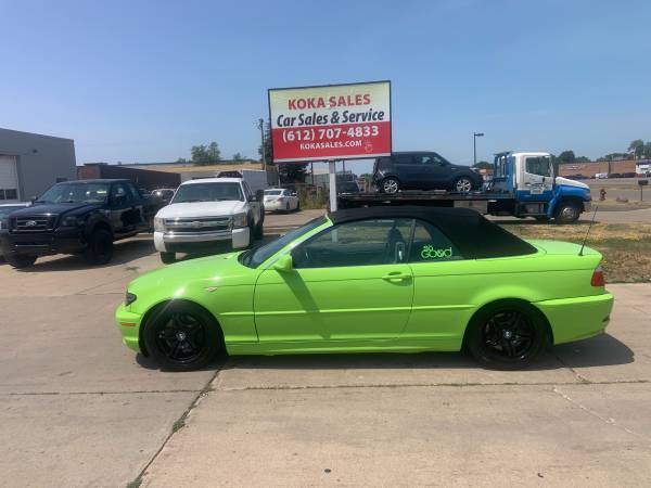 2004 BMW 330CI convertible Only 130K Miles M3 rims Lime green for sale in Osseo, MN – photo 8