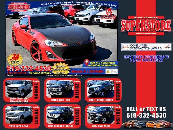 2013 SCION FR-S BASE Coupe-EZ FINANCING-LOW DOWN! - cars & trucks -... for sale in El Cajon, CA – photo 24
