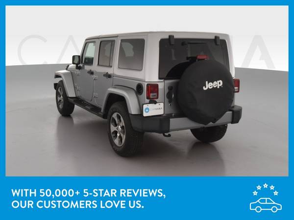 2017 Jeep Wrangler Unlimited Sahara Sport Utility 4D suv Silver for sale in Manchester, NH – photo 6