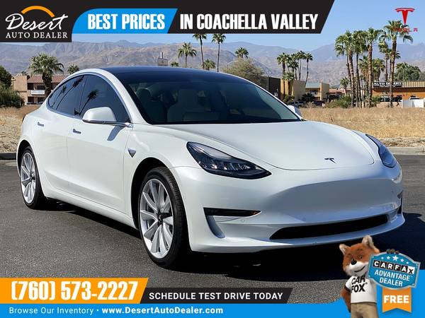 2018 Tesla Model 3 7,000 MILES AutoPilot 1 OWNER Mid Range Battery S... for sale in Palm Desert , CA – photo 3