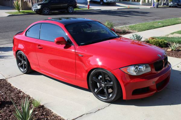 2011 BMW 135I Msport 6 MT Crimson Red canyon carver/DD, 62,214 Miles... for sale in Oceanside, CA – photo 2