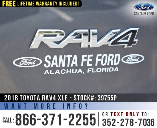 ‘18 Toyota RAV4 XLE *** Sunroof, Keyless Entry, Camera, Toyota SUV *** for sale in Alachua, FL – photo 22