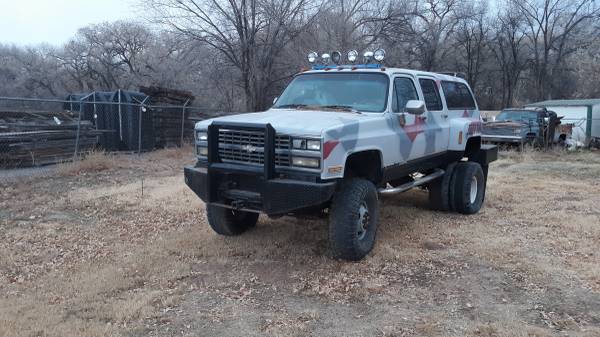 1989 chevy 4x4 dually burb roller - cars & trucks - by owner -... for sale in Los Lunas, NM – photo 3
