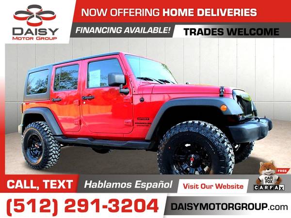 2012 Jeep Wrangler Unlimited 4WDSport 4 WDSport 4-WDSport for only for sale in Round Rock, TX – photo 4