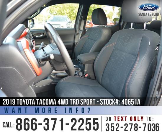 ‘19 Toyota Tacoma 4WD TRD Sport *** Backup Camera, Cruise, 4X4 *** -... for sale in Alachua, FL – photo 10