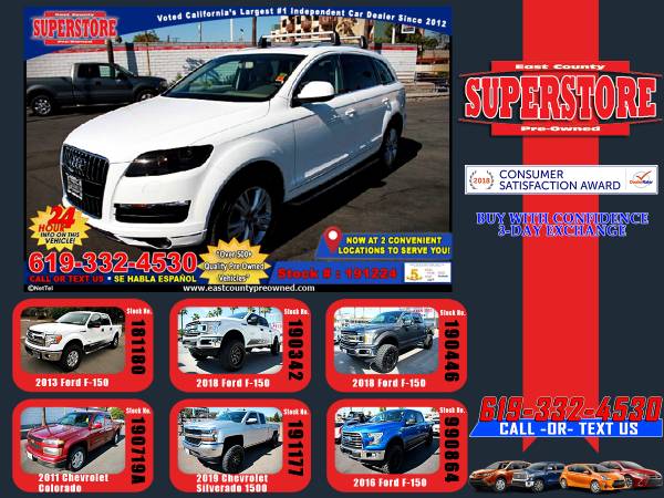 2011 AUDI Q7 QUATTRO SUV-EZ FINANCING-LOW DOWN! for sale in El Cajon, CA – photo 24