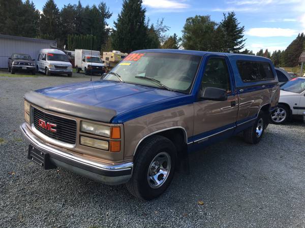97 GMC 1/2ton pickup, newer tranny gone thru - cars & trucks - by... for sale in Burlington, WA – photo 3