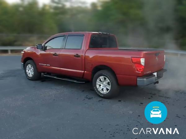 2019 Nissan Titan Crew Cab SV Pickup 4D 5 1/2 ft pickup Red -... for sale in Raleigh, NC – photo 6