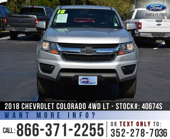 *** 2018 Chevrolet Colorado 4WD LT *** Touchscreen - Bedliner -... for sale in Alachua, FL – photo 2