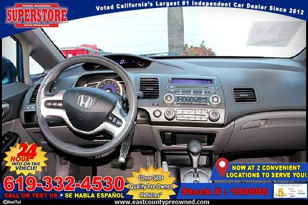 2008 HONDA CIVIC EX sedan-EZ FINANCING-LOW DOWN! for sale in El Cajon, CA – photo 9