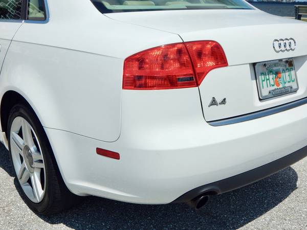 2007 AUDI A4 2.0L TURBO AUTO WHITE ON BEIGE CLEAN TITLE LOW MILES NICE for sale in LAKE PATK, FL – photo 5