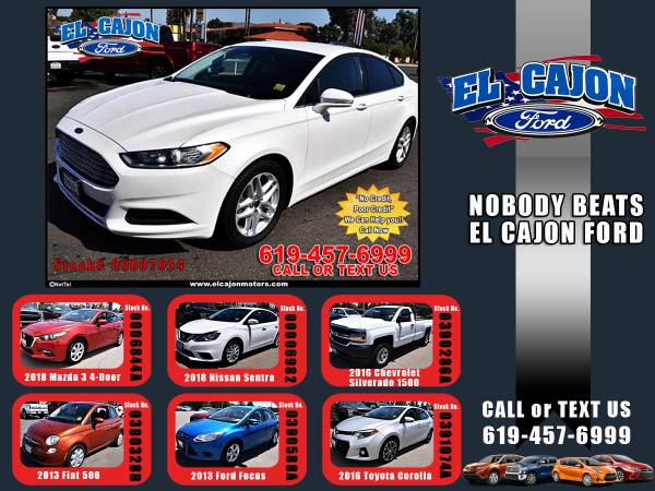 2016 Ford Fusion SE Sedan -EZ FINANCING-LOW DOWN! EL CAJON FORD for sale in Santee, CA – photo 24