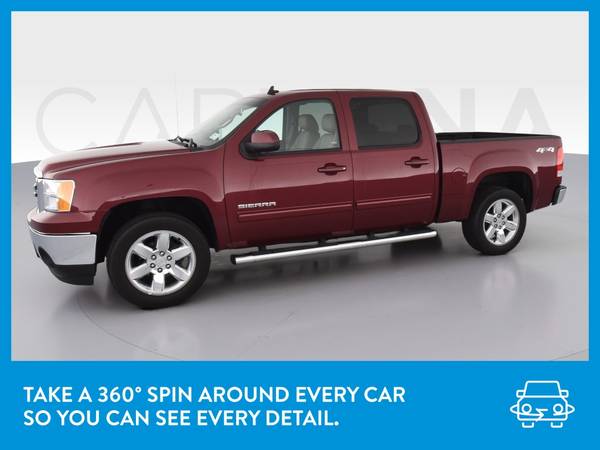 2013 GMC Sierra 1500 Crew Cab SLT Pickup 4D 5 3/4 ft pickup Red for sale in Pittsburgh, PA – photo 3
