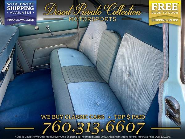 Drive this 1955 Cadillac 4 DOOR CLEAN and ORIGINAL Sedan home TODAY! for sale in Palm Desert , CA – photo 9