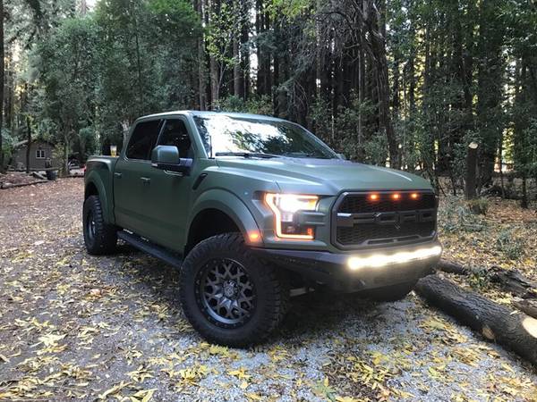 ONE OF A KING RAPTOR with MILITARY GREEN WRAP over white - cars & for sale in San Carlos, CA – photo 2