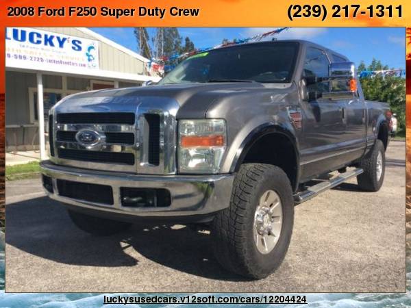 2008 Ford F250 Super Duty Crew Cab Lariat Pickup 4D 6 3/4 ft Lucky's... for sale in North Fort Myers, FL – photo 2