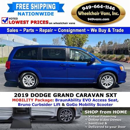 2019 Dodge Grand Caravan SXT Wheelchair Van Mobility Package Conver for sale in LAGUNA HILLS, UT – photo 8